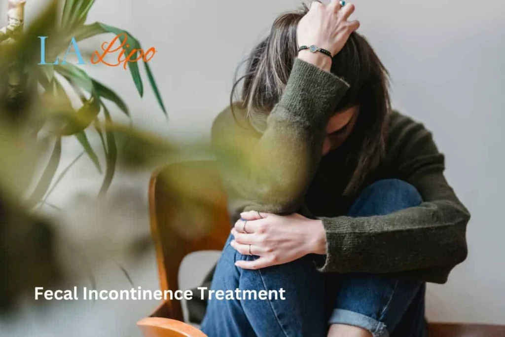 woman worried about fecal incontinence diet Lower Feltham