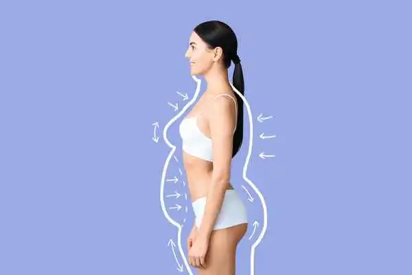 image of woman experiencing fat reduction treatment Lower Feltham