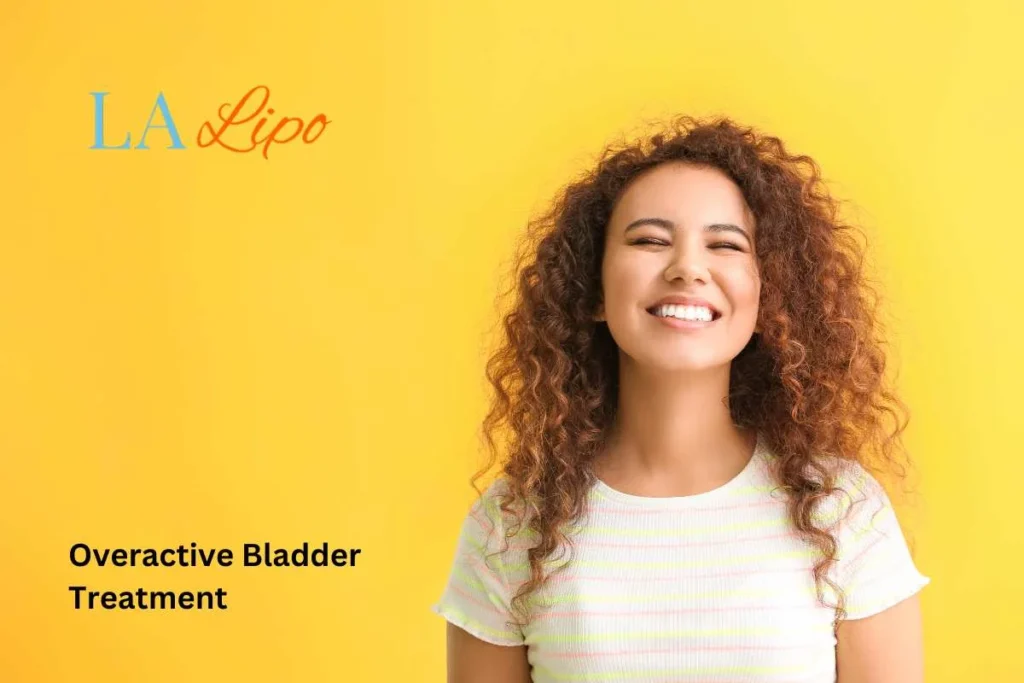 woman smiling about overactive bladder treatment Lower Feltham solutions