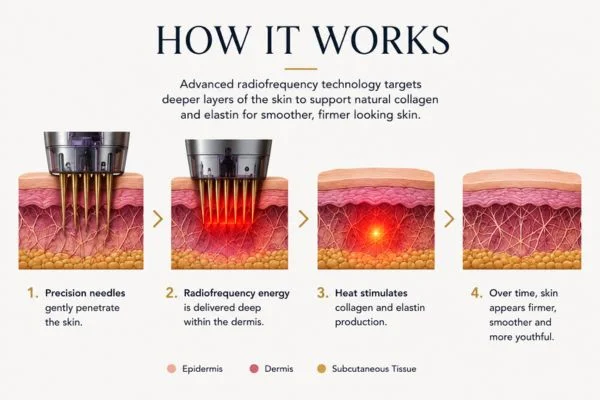 Diagram of how Collagen Lift Therapy Lower Feltham works
