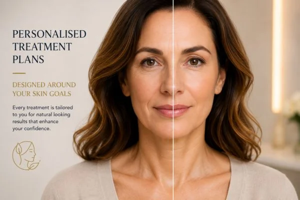 Before and after results of Collagen Lift Therapy Lower Feltham