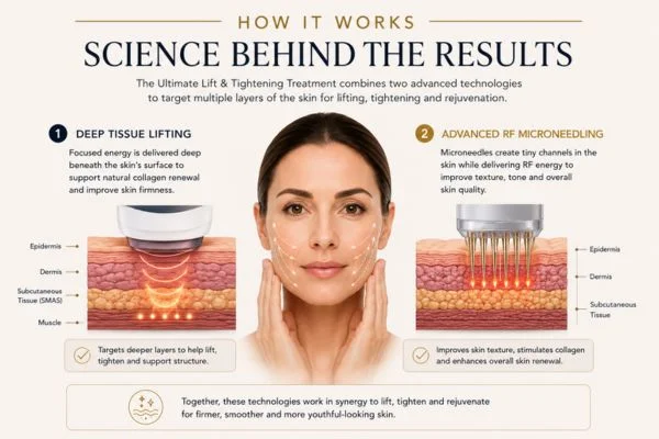 Why choose The ultimate skin tighten treatment Lower Feltham