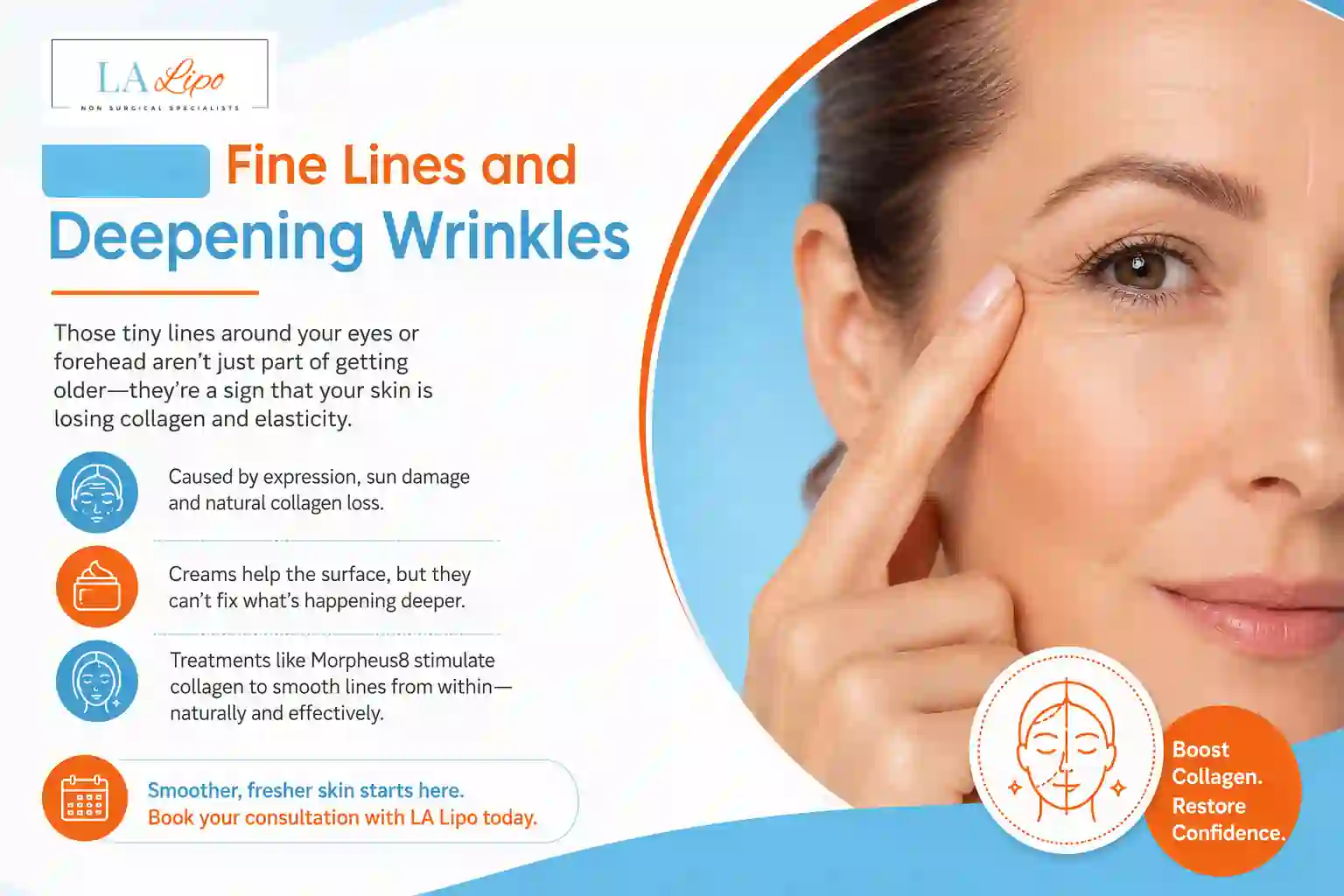 Sign #2: Fine Lines and Deepening Wrinkles Lower Feltham